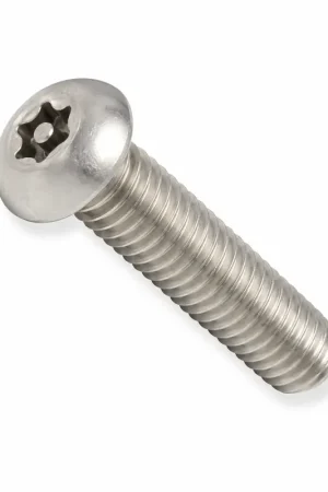 6-32 X 3/8" Tamper Resistant Machine Screws Button Head Pin-In Six Lobe Drive (T10) 18/8 Stainless Steel (100 / Pkg.) Instant Buy