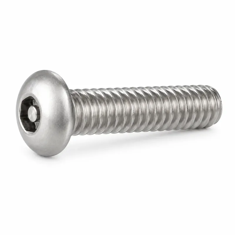 Trusted Brand 6-32 X 1" Tamper Resistant Button Head Cap Screws Pin-In Socket Drive 18/8 Stainless Steel (100 / Pkg.)