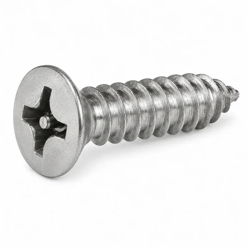 One Day Deal 14 X 2-1/2" Tamper Resistant Sheet Metal Screws Flat Head Pin-In Phillips Drive 18/8 Stainless Steel (100 / Pkg.)