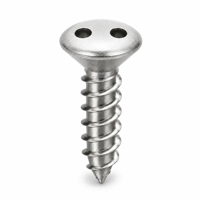 10 X 3/4" Tamper Resistant Sheet Metal Screws Oval Head Spanner Drive 18/8 Stainless Steel (100 / Pkg.) Hassle-Free Returns