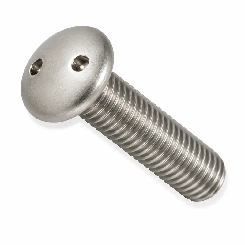 Cheap 1/4-20 X 2-1/2" Tamper Resistant Machine Screws Pan Head Spanner Drive 18/8 Stainless Steel (100 / Pkg.)