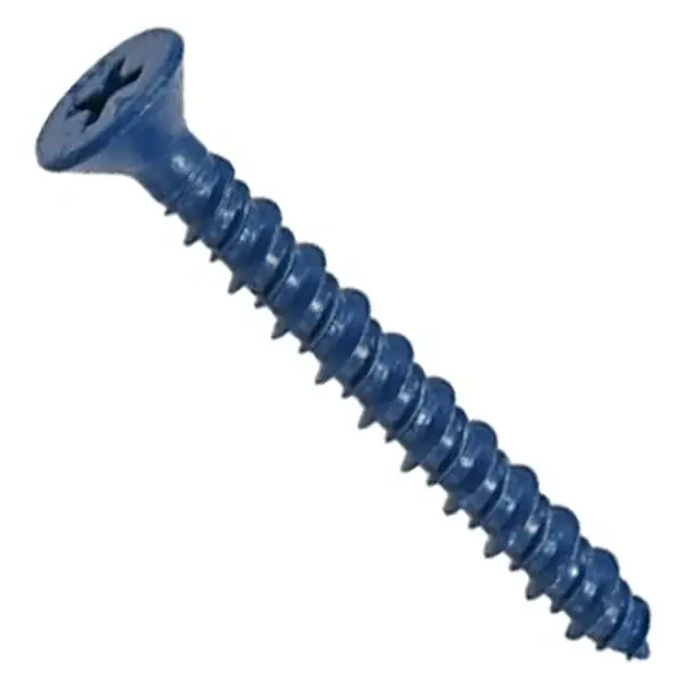 1/4" X 3-1/4" Phillips Flat Head Concrete Screws Steel Drill Bit Included (100 / Pkg.) Best Seller