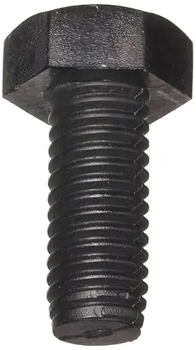 Trusted Brand 3/8-16 X 2-1/2" Hex Head Cap Screws Nylon Black Partially Threaded (100 / Pkg.)