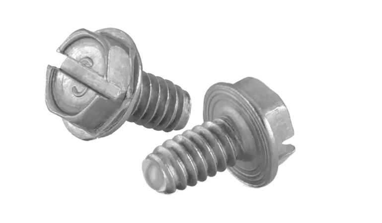 [3000 BULK] Thread Rolling Screws Slotted Indented Hex Washer Head 18/8 Stainless Steel Tri-Lobe 10-32 X 1/2 Taptite Screws Alternative Final Sale