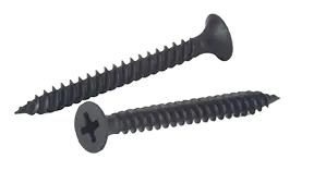 7 X 2" Fine Thread Drywall Screws Bugle Head Phillips Drive Steel Black Phosphate (2500 / Pkg.) Reduced Price