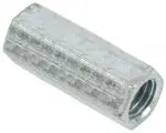 3/8"-16 X 1/2" AF X 1-1/8" Length Coupling Nuts Steel Zinc Plated (100 / Pkg.) One Day Deal