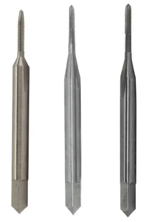 0-80 UNF CS Hand Tap Set 1-5/8" OAL Uncoated (Bright) DWTS0-80 (3 / Pkg.) High Quality