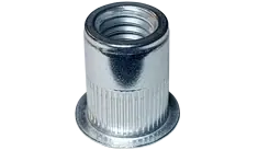 Best Seller [1000 PKG] Ribbed Rivet Nuts Flat Head Aluminum 6-32 X .080