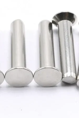 [100 PKG] Solid Rivets Flat Head 18/8 Stainless Steel 1/4 X 1 Direct From Factory