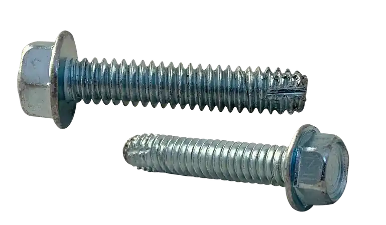 1/4-20 X 1" Type F Thread Cutting Screws Indented Hex Washer Head Unslotted Drive Steel Black Oxide (2500 / Pkg.) Mega Sale