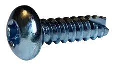 While Supplies Last 8-18 X 1" Type 25 Thread Cutting Screws Pan Head Six Lobe Drive Steel Zinc & Bake (5000 / Pkg.)