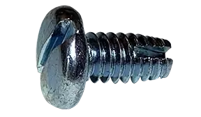 8-32 X 1/4" Type 1 Thread Cutting Screws Pan Head Slotted Drive Steel Zinc & Bake (10000 / Pkg.) Trending
