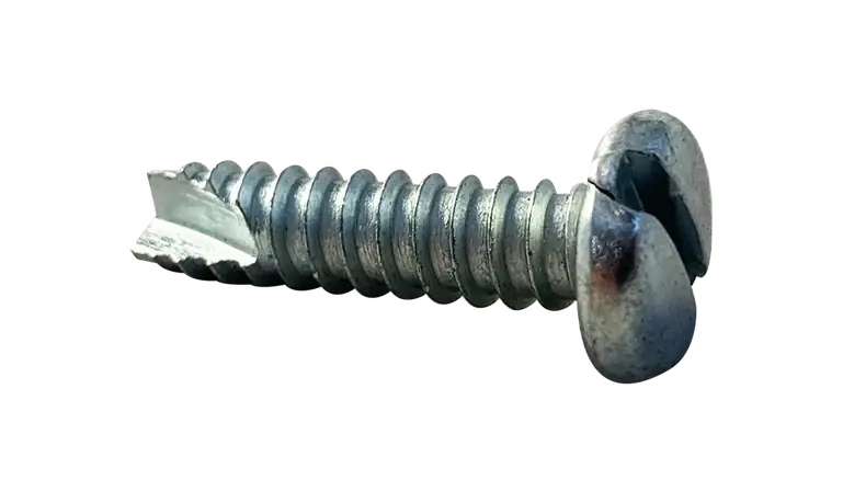 Must Have 6-20 X 1" Type 25 Thread Cutting Screws Pan Head Slotted Drive Steel Zinc & Bake (10000 / Pkg.)