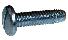 Authentic 6-32 X 3/8" Type F Thread Cutting Screws Pan Head Slotted Drive Steel Zinc & Bake (10000 / Pkg.)