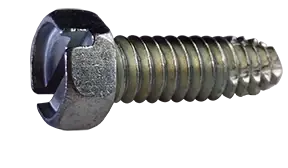 6-32 X 1/2" Type F Thread Cutting Screws Indented Hex Head Slotted Drive Steel Zinc & Bake (10000 / Pkg.) Factory Price