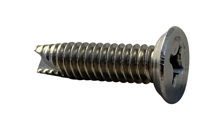 Popular 8-32 X 3/4" Type 23 Thread Cutting Screws Flat Undercut Head Phillips Drive Steel Zinc & Bake (10000 / Pkg.)