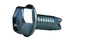 8-32 X 5/8" Type 23 Thread Cutting Screws Indented Hex Washer Head Unslotted Drive Steel Zinc & Bake (9000 / Pkg.) Discount