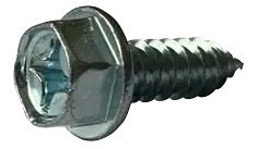 8 X 3/4" Type AB Self Tapping Sheet Metal Screws Indented Hex Washer Head Phillips Drive Steel Zinc & Bake (8000/Pkg.) Next Day Delivery