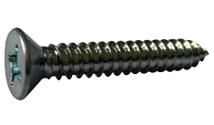 Hot Picks 6 X 7/16" Type A Self Tapping Sheet Metal Screws Flat Head Phillips Drive Steel Zinc & Bake (10000/Pkg.)