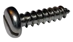 8 X 1/4" Type AB Self Tapping Sheet Metal Screws Pan Head Slotted Drive 18/8 Stainless Steel (5000/Pkg.) Final Sale