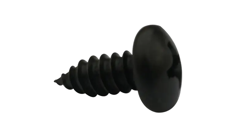 Limited Time 4 X 5/16" Type AB Self Tapping Sheet Metal Screws Pan Head Phillips Drive Steel Black Zinc & Bake (10000/Pkg.)