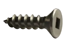 10 X 1" Type A Self Tapping Sheet Metal Screws Flat Head Square Drive 18/8 Stainless Steel (2000/Pkg.) New Release