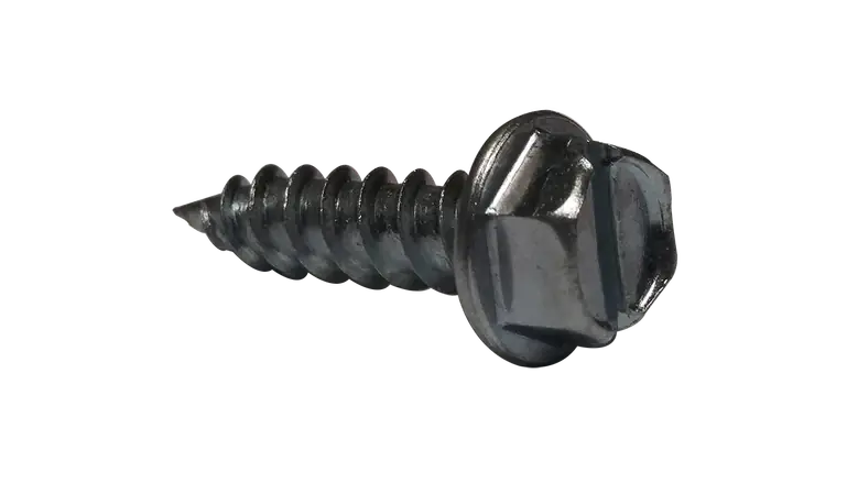 [1500 BULK] Self Piercing Screws Indented Hex Washer Head Slotted Drive Steel Zinc Plated 10 X 3 Save Now