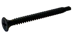 Last Chance 6 X 2" Self-Drilling Fine Thread Drywall Screws Bugle Head Phillips Drive Steel Black Phosphate (4000 / Pkg.)
