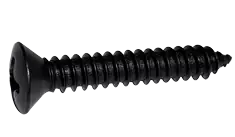 Hot Picks 8 X 1/2" Type AB Self Tapping Sheet Metal Screws Oval Head Phillips Drive Steel Black Zinc & Bake (10000/Pkg.)