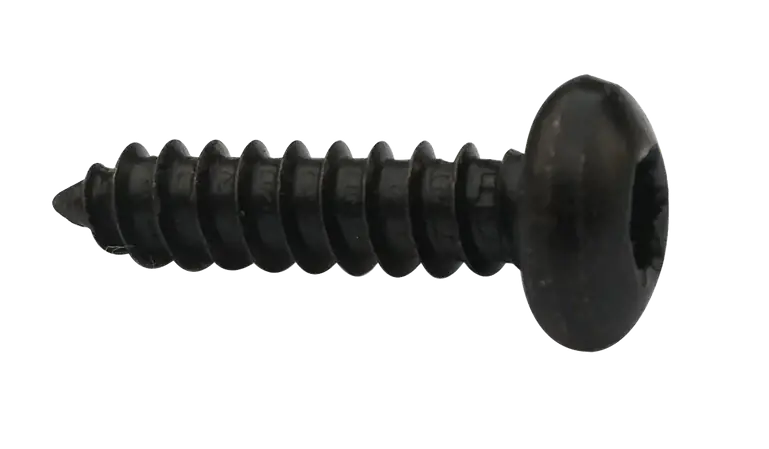 10 X 1/2" Type AB Self Tapping Sheet Metal Screws Pan Head Six Lobe Drive Steel Black Oxide (8000/Pkg.) Budget