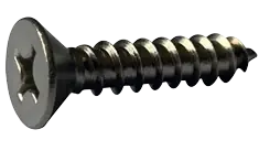 Markdown 1/4 X 2-1/2" Type AB Self Tapping Sheet Metal Screws Flat Head Phillips Drive 18/8 Stainless Steel (500/Pkg.)