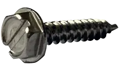 12 X 1-1/4" Type A Self Tapping Sheet Metal Screws Indented Hex Washer Head Unslotted Drive 18/8 Stainless Steel (1000/Pkg.) One Day Deal