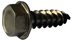 8 X 7/16" Type AB Self Tapping Sheet Metal Screws Indented Hex Washer Head Slotted Drive 18/8 Stainless Steel (5000/Pkg.) Instant Buy