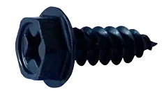 6 X 1/2" Type A Self Tapping Sheet Metal Screws Indented Hex Washer Head Phillips Drive Steel Black Oxide (10000/Pkg.) Holiday Sale