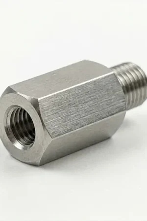 3/8" Hex X 1/8" Swage Standoffs 8-32 Thread 1/16" Panel Electro Tin Brass (250 / Pkg.) Final Sale