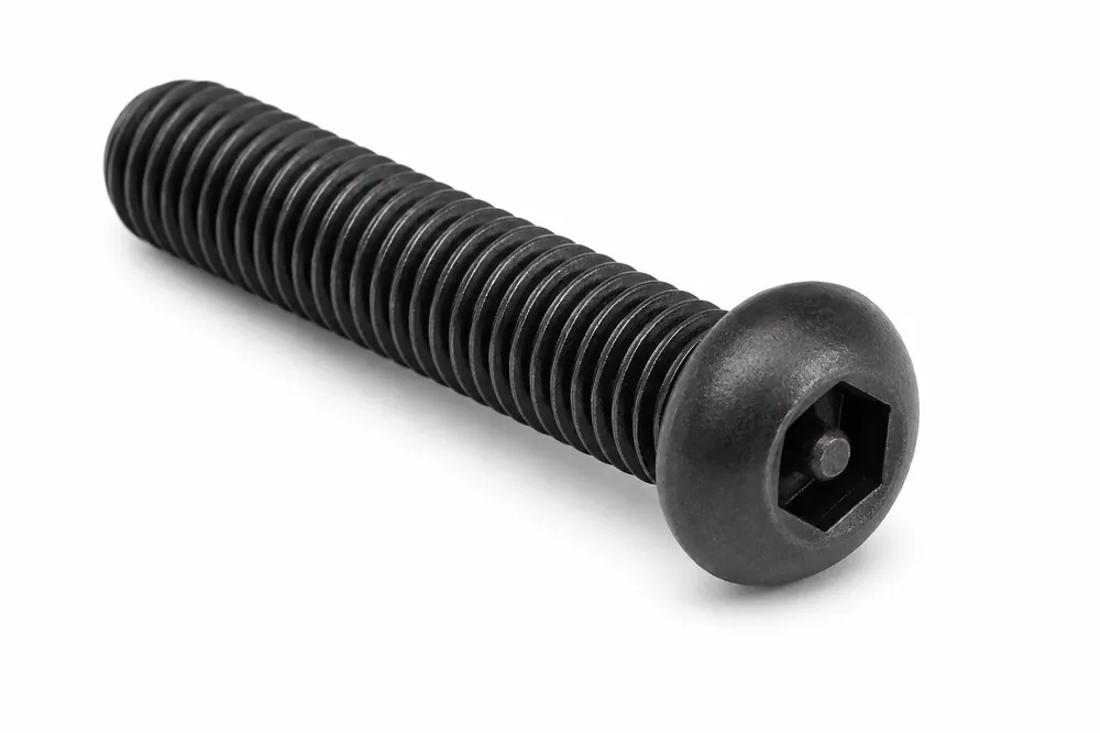 Hot Picks 8-32 X 3/4" Tamper Resistant Machine Screws Button Head Pin-In Hex Socket Drive Alloy Steel Black Oxide (100 / Pkg.)