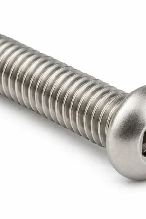 8-32 X 3/8" Tamper Resistant Machine Screws Button Head Pin-In Hex Socket Drive 18/8 Stainless Steel (100 / Pkg.) Clearance