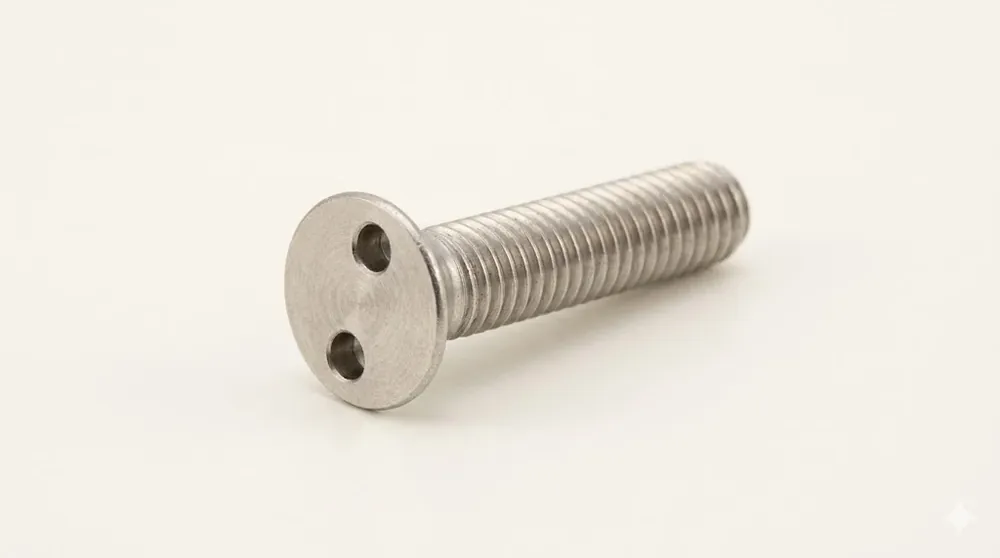 Popular 8-32 X 1/2" Tamper Resistant Machine Screws Flat Undercut Head Spanner Drive 18/8 Stainless Steel (100 / Pkg.)