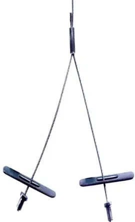 Fan Favorite Gripple HangPro Y-Fit No. 2 5 Ft Length Y-Fit 5/16" Toggle End 460mm Arm 120 lb SWL YHP2-TG-5FT-460MM (10/Pkg.)