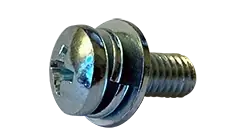 M2 x 12mm SEMS Machine Screws Phillips Pan Head Split Lock & Flat Washer JIS B1188 Steel Zinc & Bake (4000 / Pkg.) Express Delivery