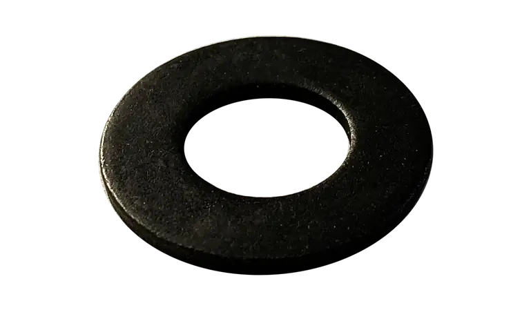 Final Sale 3/8" Flat Washers SAE Black Zinc Steel Zinc Plated (25000 / Pkg.)