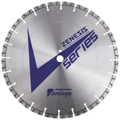 Diamond Vantage 1415EVRWZX4 14" x 0.155" x 1" Walk Behind Saw Diamond Blade for Concrete ZENESIS V2 SERIES PRO 12mm Segments Don't Miss Out