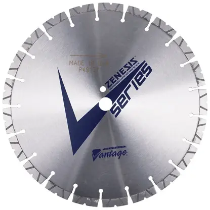 Diamond Vantage 2615EVWZX4 26" x 0.155" x 1" Walk Behind Saw Diamond Blade for Concrete ZENESIS V SERIES PRO 12mm Segments Secure Checkout