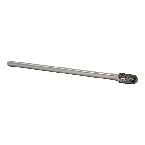 Reduced Price 3/8" X 3/4" 6" Long Shank Cylindrical Radius End Double Cut Carbide Bur Solid Carbide 1/4" Round Shank DULSC3X6