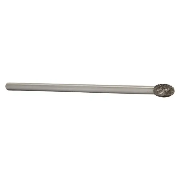 1/2" X 7/8" 6" Long Shank Oval Double Cut Carbide Bur Solid Carbide 1/4" Round Shank DULSE5X6 Best Seller