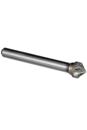 1/4" X 1/8" 90 Degree Double Cut Carbide Bur Solid Carbide 1/4" Round Shank DULSK1 Crafted