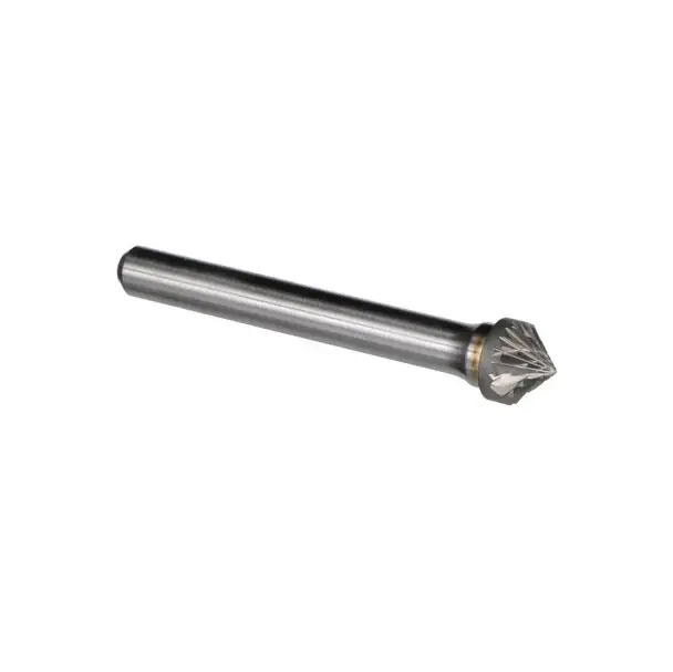 1/4" X 1/8" 90 Degree Double Cut Carbide Bur Solid Carbide 1/4" Round Shank DULSK1 Crafted