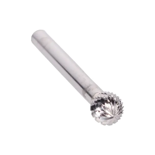 Seasonal Sale 1/2" X 7/16" Ball-End Double Cut Carbide Bur Solid Carbide 1/4" Round Shank DULSD5