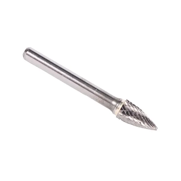 3/8" X 3/4" Tree Pointed-End Double Cut Carbide Bur Solid Carbide 1/4" Round Shank DULSG3 Seasonal Sale