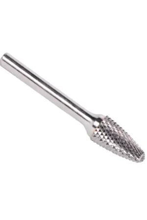 Today Only 7/16" X 1" Tree Radius End Double Cut Carbide Bur Solid Carbide 1/4" Round Shank DULSF4